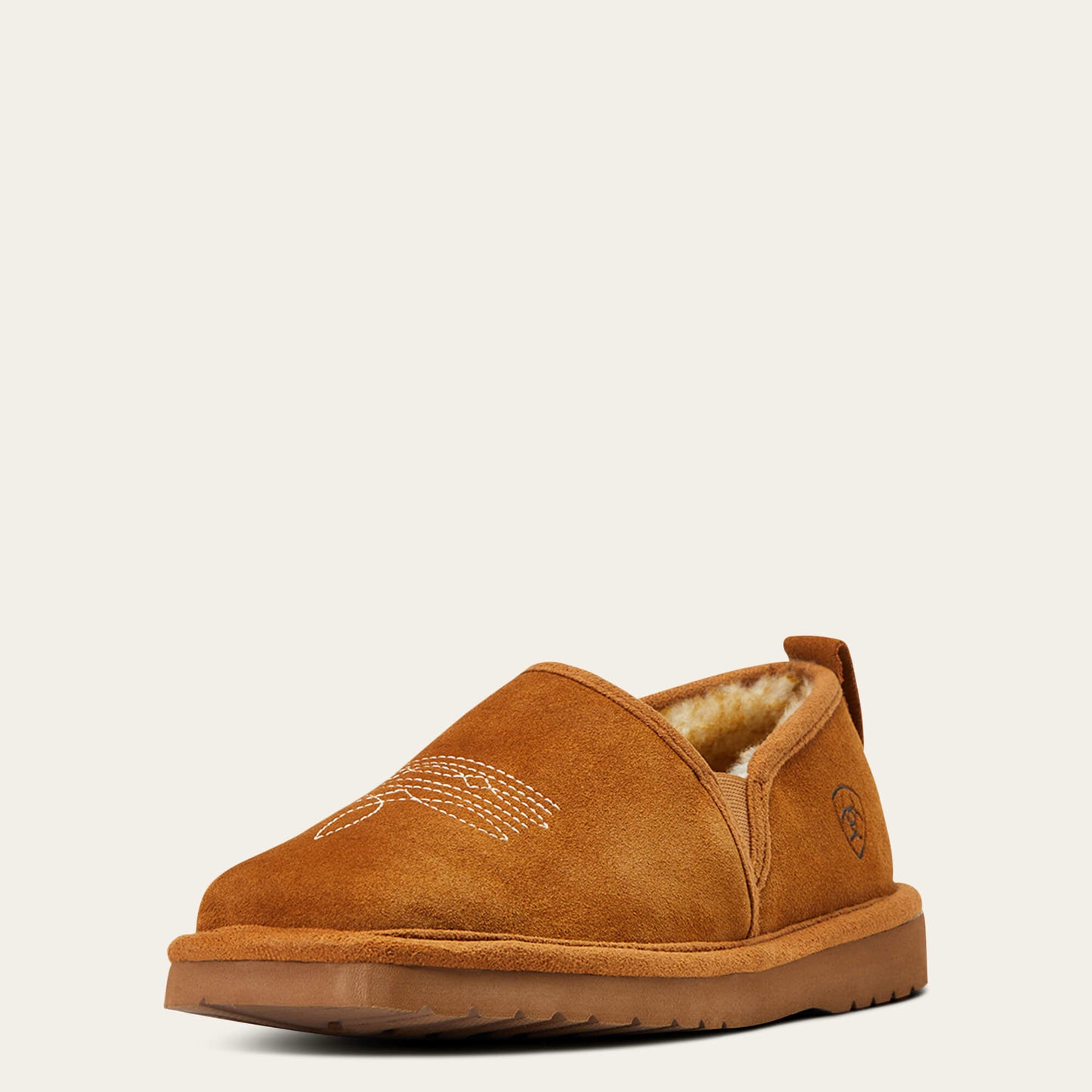 Pantuflas de gamuza Lasso de Ariat para hombre (n.° 2838-200, castaño)