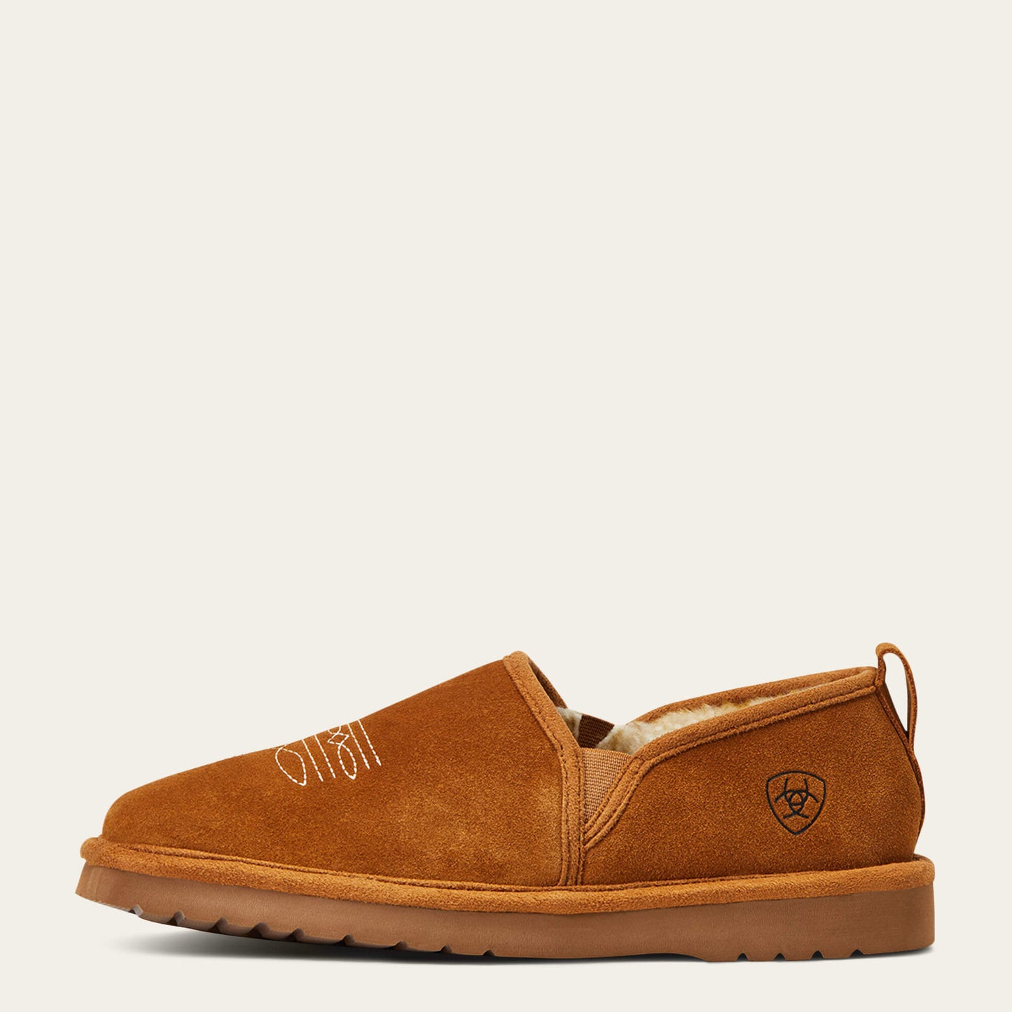 Pantuflas de gamuza Lasso de Ariat para hombre (n.° 2838-200, castaño)