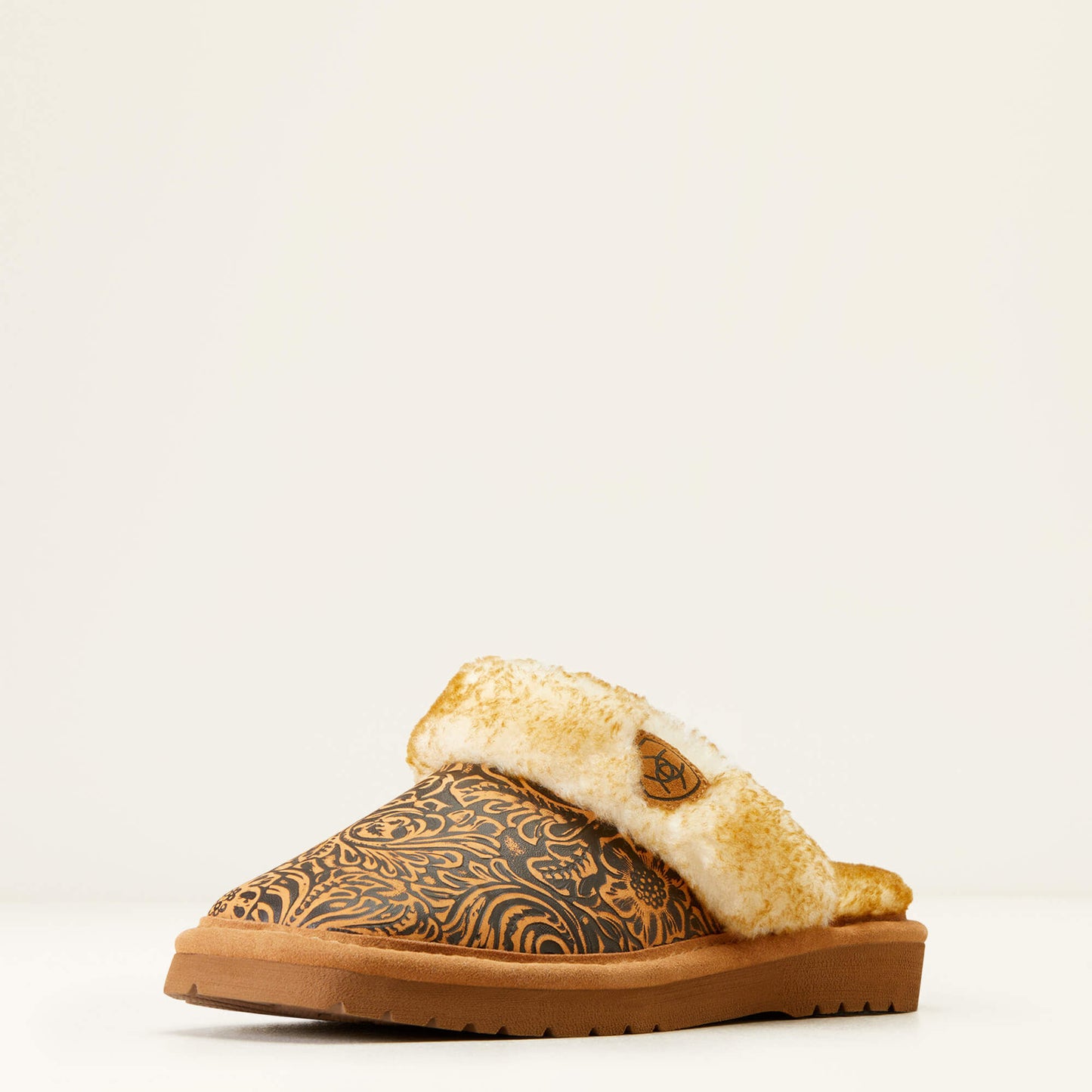 Ariat Women's Jackie Exotic Embossed Square Toe Slipper (#3796-200 Brown)