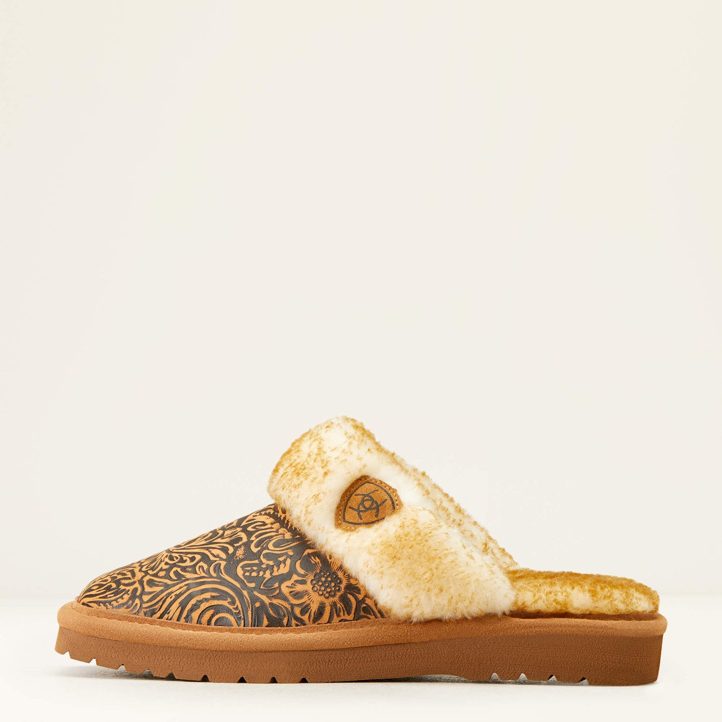 Ariat Women's Jackie Exotic Embossed Square Toe Slipper (#3796-200 Brown)