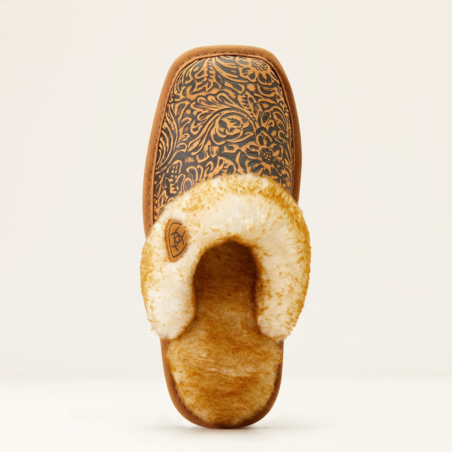 Ariat Women's Jackie Exotic Embossed Square Toe Slipper (#3796-200 Brown)