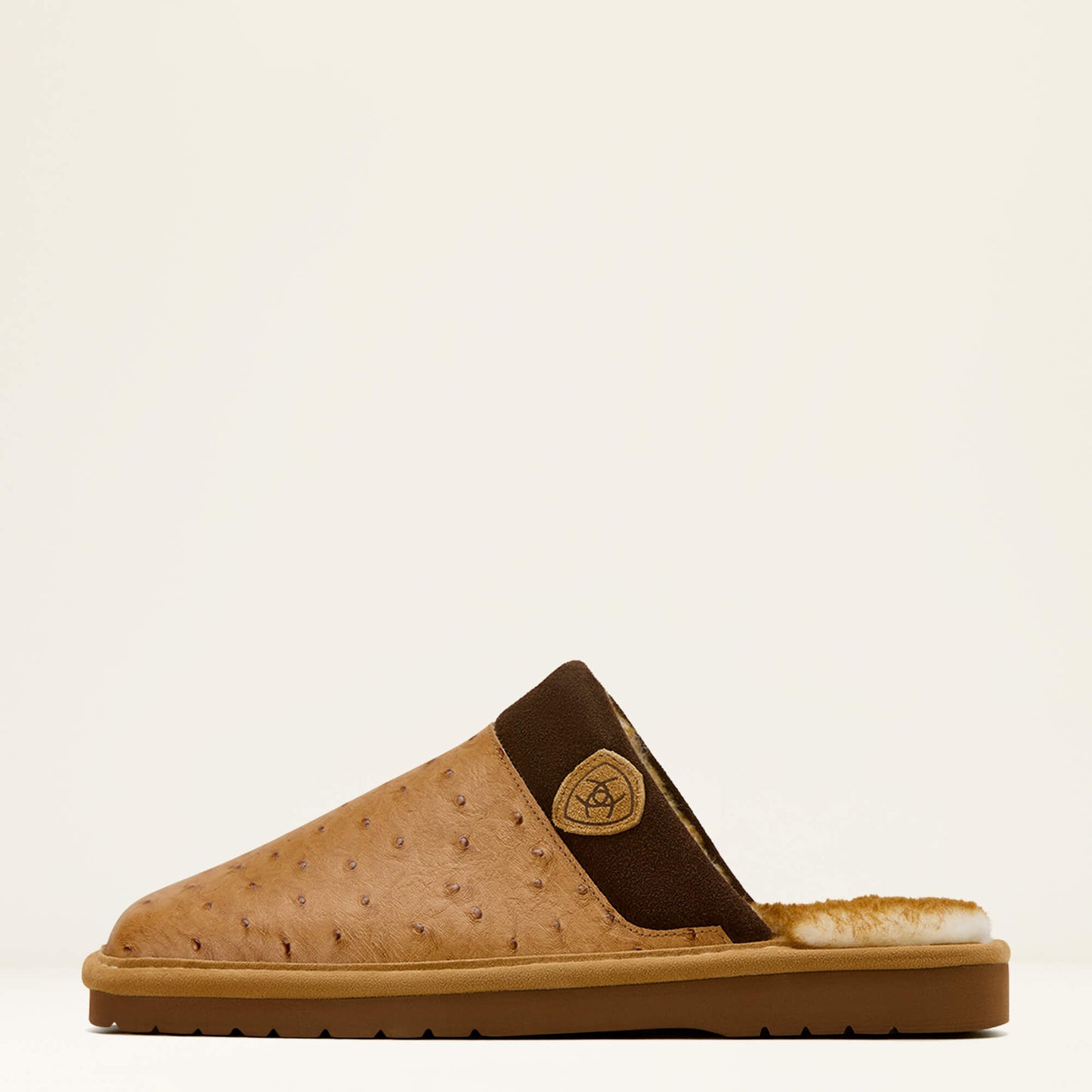 Ariat Men's Silversmith Square Toe Slipper (#4423-200 Ostrich Tan)