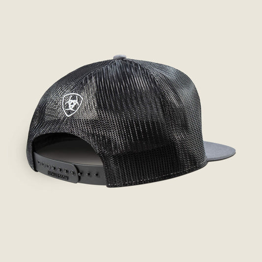 Gorra Ariat con logo de goma para hombre (gris, A300092706)