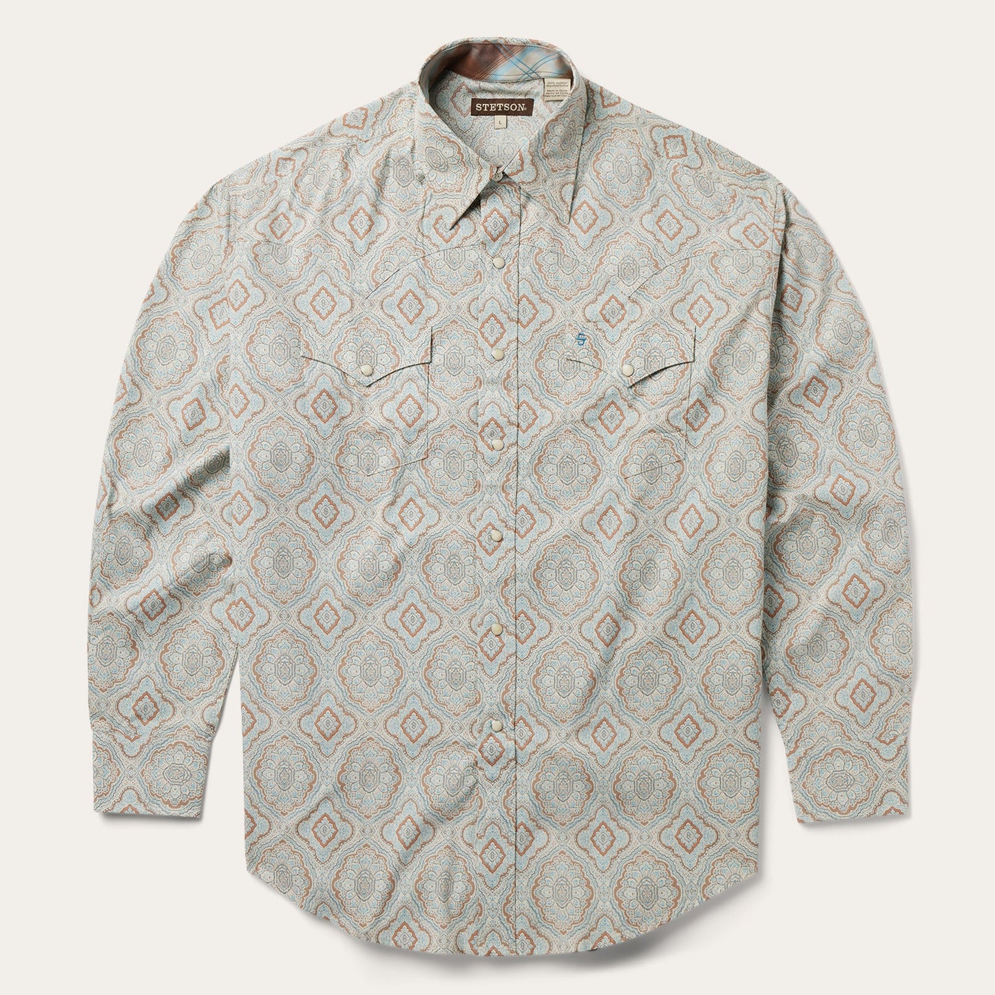 Stetson Men's Long Sleeve Shirt (11-001-0425-0373 GR)