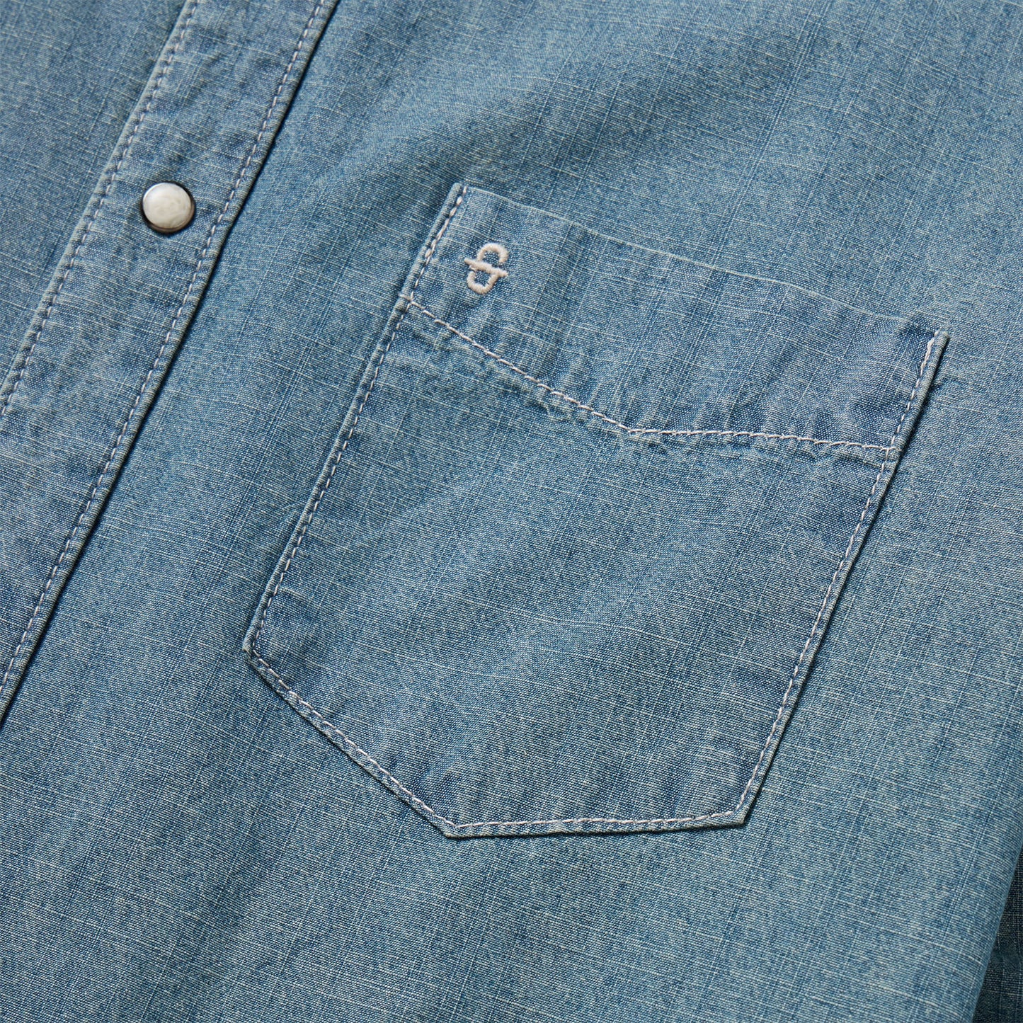 Camisa vaquera Chambray de Stetson para hombre (11-001-0465-2045 BU)