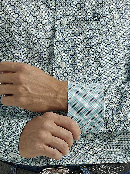 Wrangler Men's George Strait Long Sleeve Relaxed Fit Shirt (112327835)