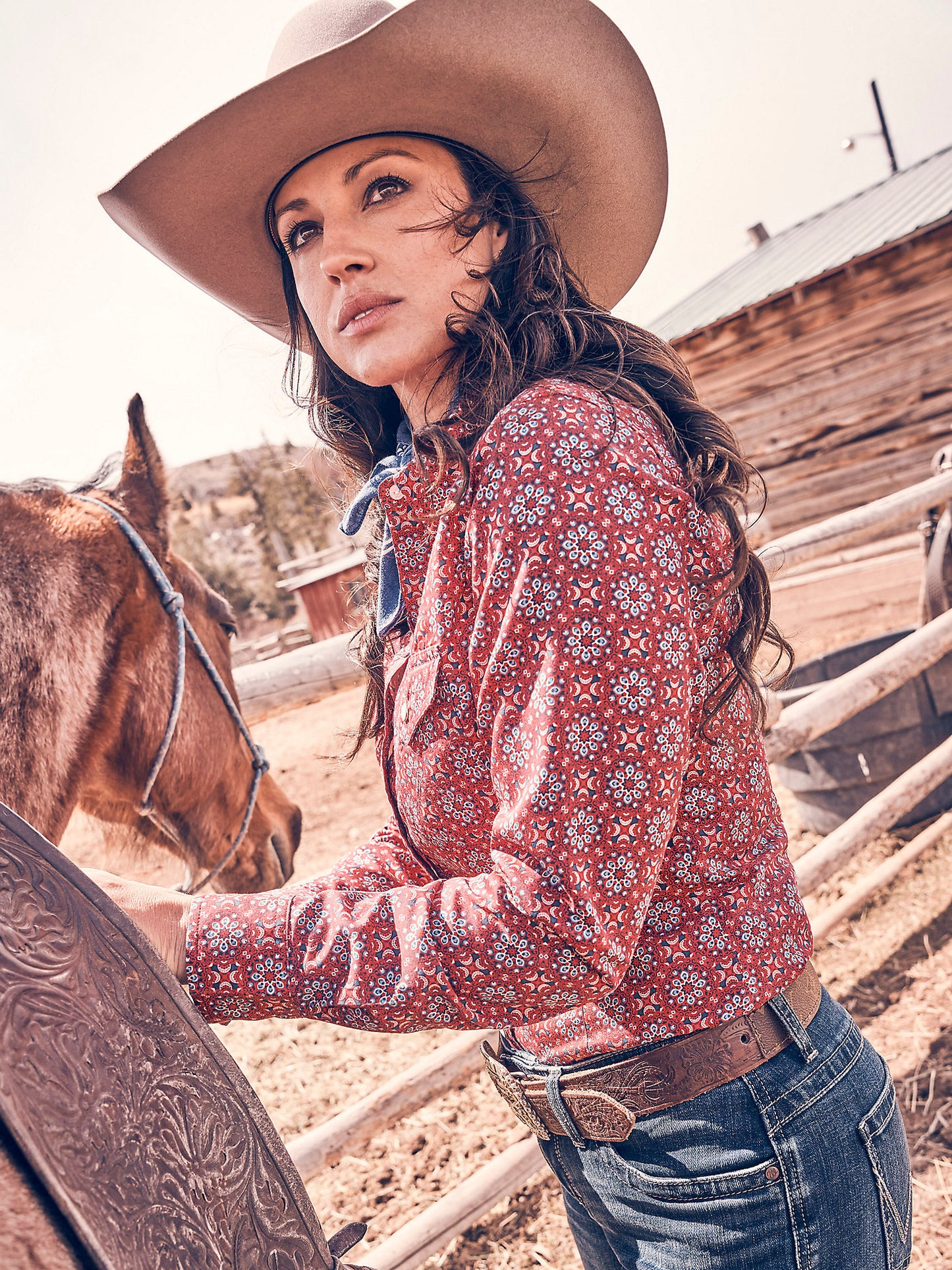 Camisa vaquera Wrangler para mujer con broches para todas las ocasiones (112336527)