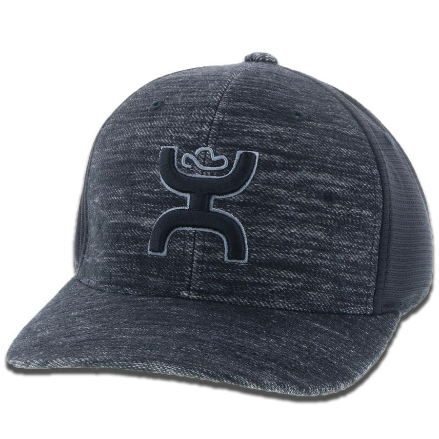 Hooey Men's "Ash" Black Flexfit Cap (1731BK)