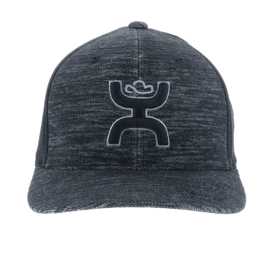 Hooey Men's "Ash" Black Flexfit Cap (1731BK)