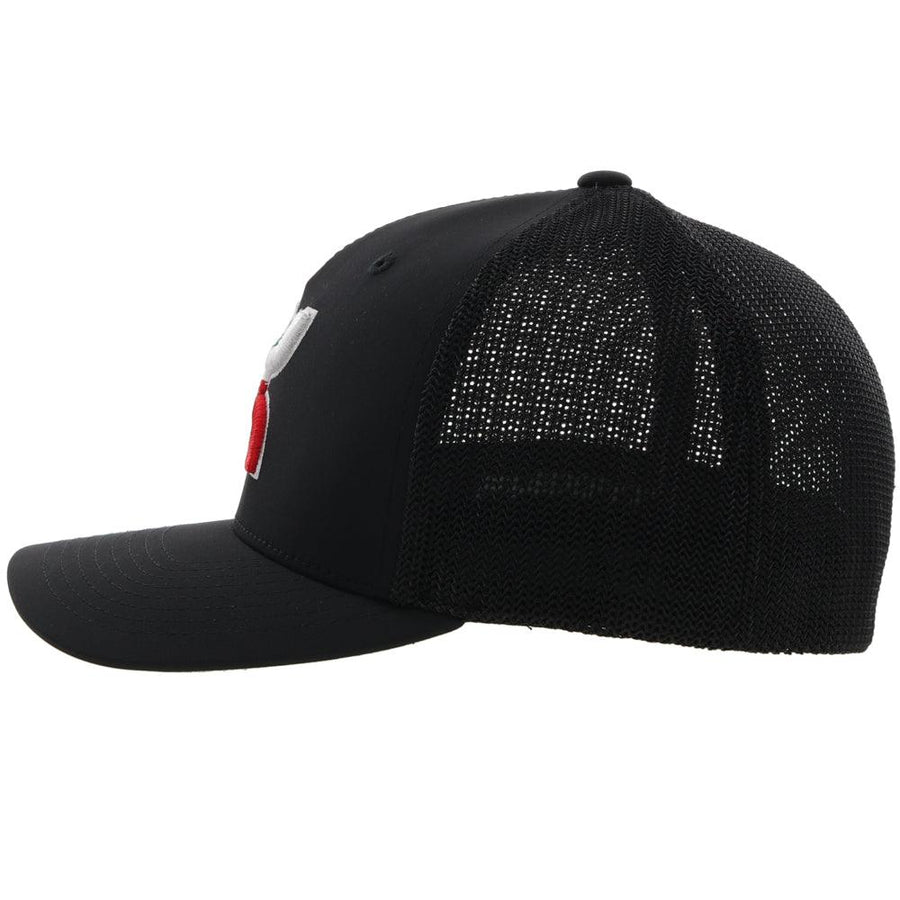Hooey Men's "Boquillas" Black Flexfit Cap (2218BK)
