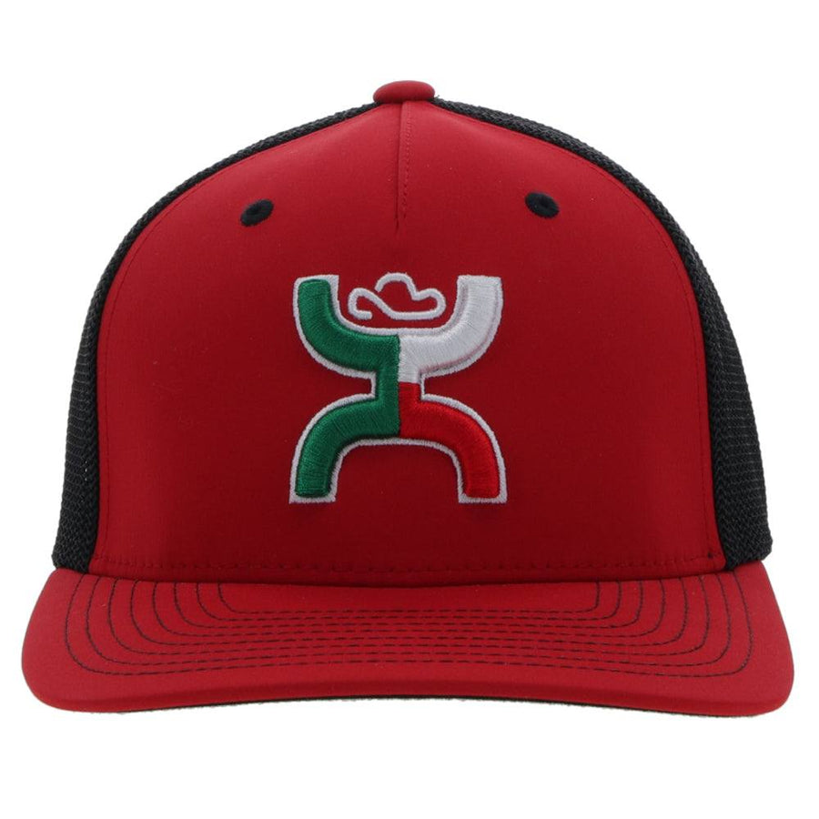 Hooey Men's "Boquillas" Red/Black Flexfit Cap (2218RDBK)