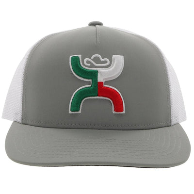 Hooey Men's "Boquillas" Grey/White Snapback (2218T-GYWH)