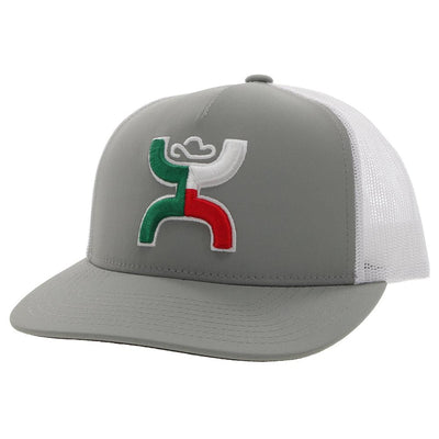 Hooey Men's "Boquillas" Grey/White Snapback (2218T-GYWH)