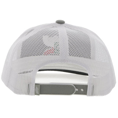 Hooey Men's "Boquillas" Grey/White Snapback (2218T-GYWH)