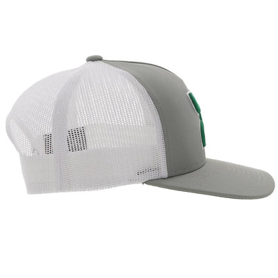 Hooey Men's "Boquillas" Grey/White Snapback (2218T-GYWH)