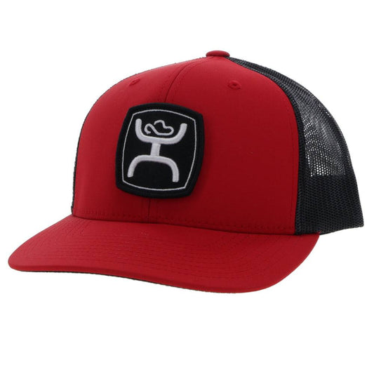 Hooey Youth "Zenith" Red/Black Snapback (2224T-RDBK-Y)