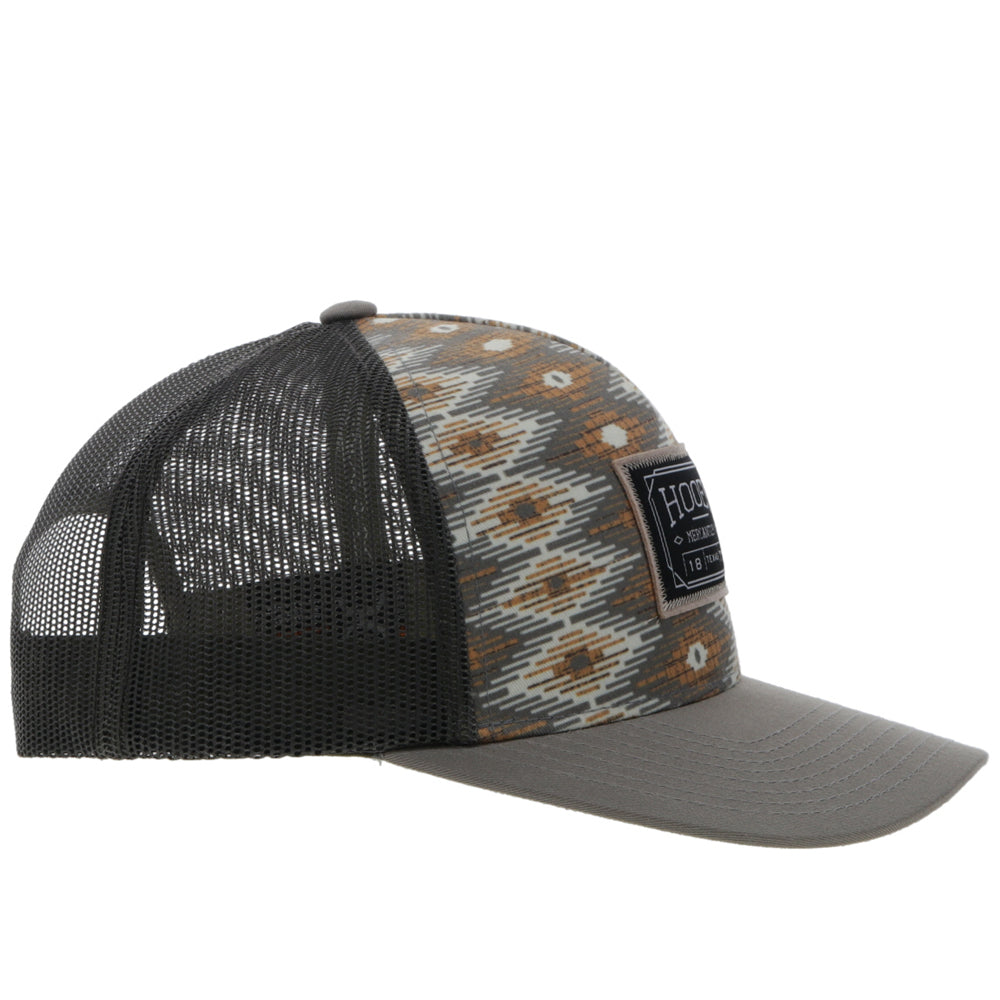 Gorra Hooey Doc Cream/Gris Snapback para hombre (2302T-CRGY)