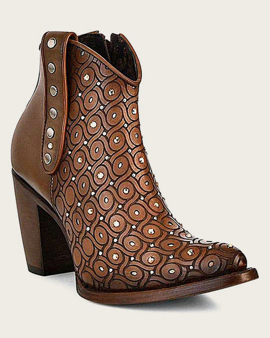 Botines Cuadra para mujer, tejidos a mano, color marrón (CU481/3F65RS - Crust Maple)