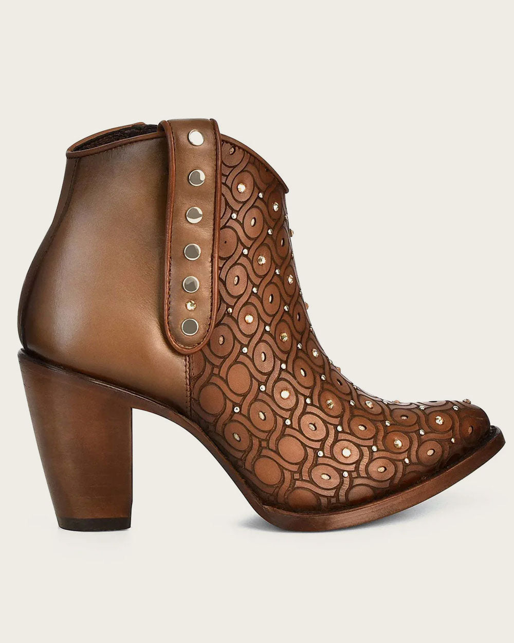 Botines Cuadra para mujer, tejidos a mano, color marrón (CU481/3F65RS - Crust Maple)