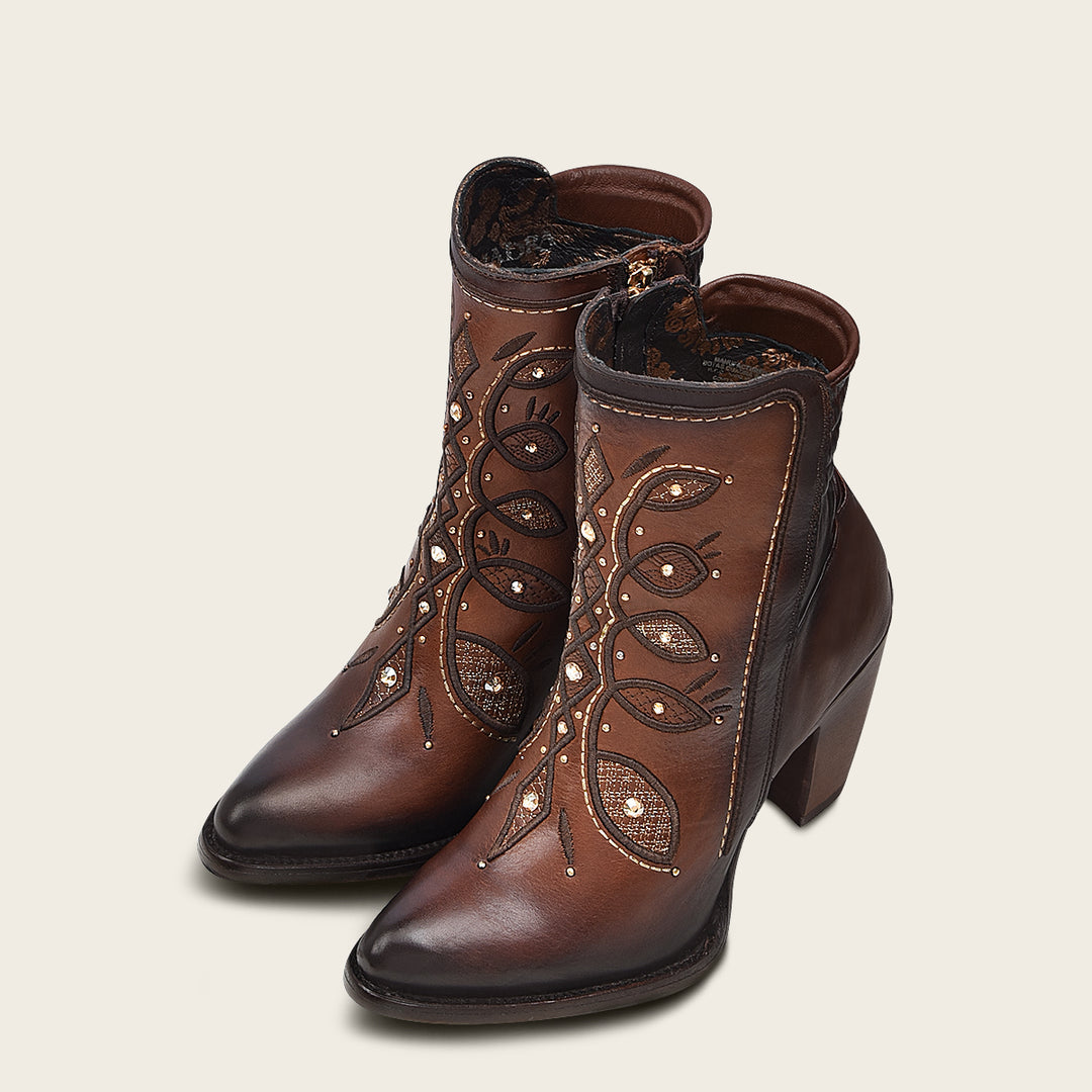 Botines Cuadra para mujer (CU586/3F89RS - Res Crust Maple)