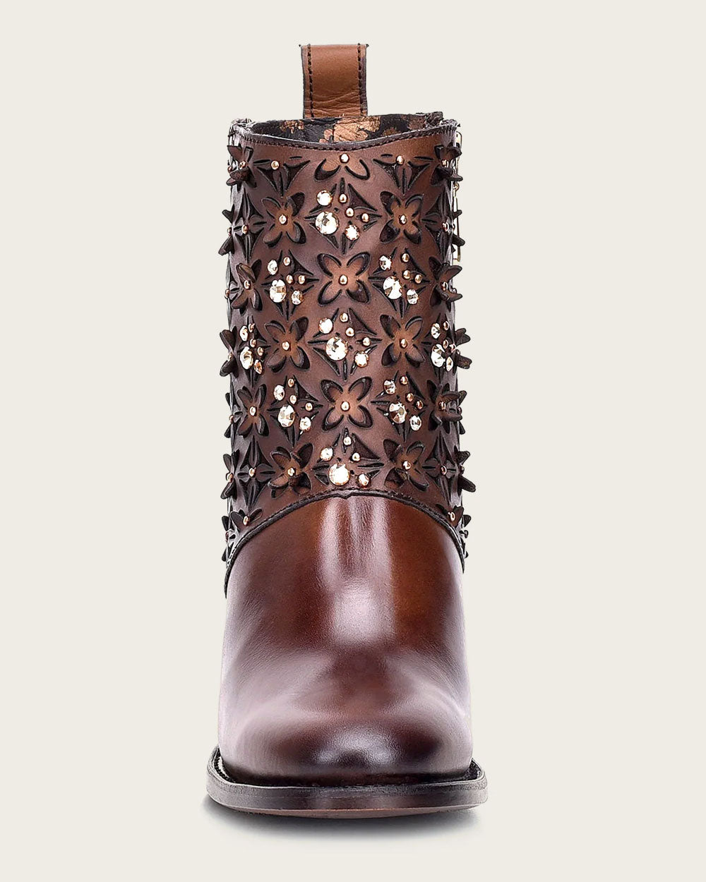 Botines Cuadra para mujer en color marrón con cristales (CU338/3W02RS - Moroni Moka)