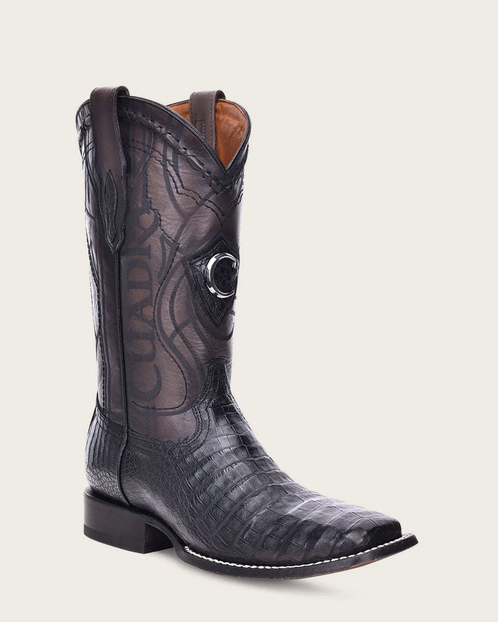 Cuadra Men's Western Ultra Exotic Boots (CU678/3Z1OFY - Fuscus Belly Negro)