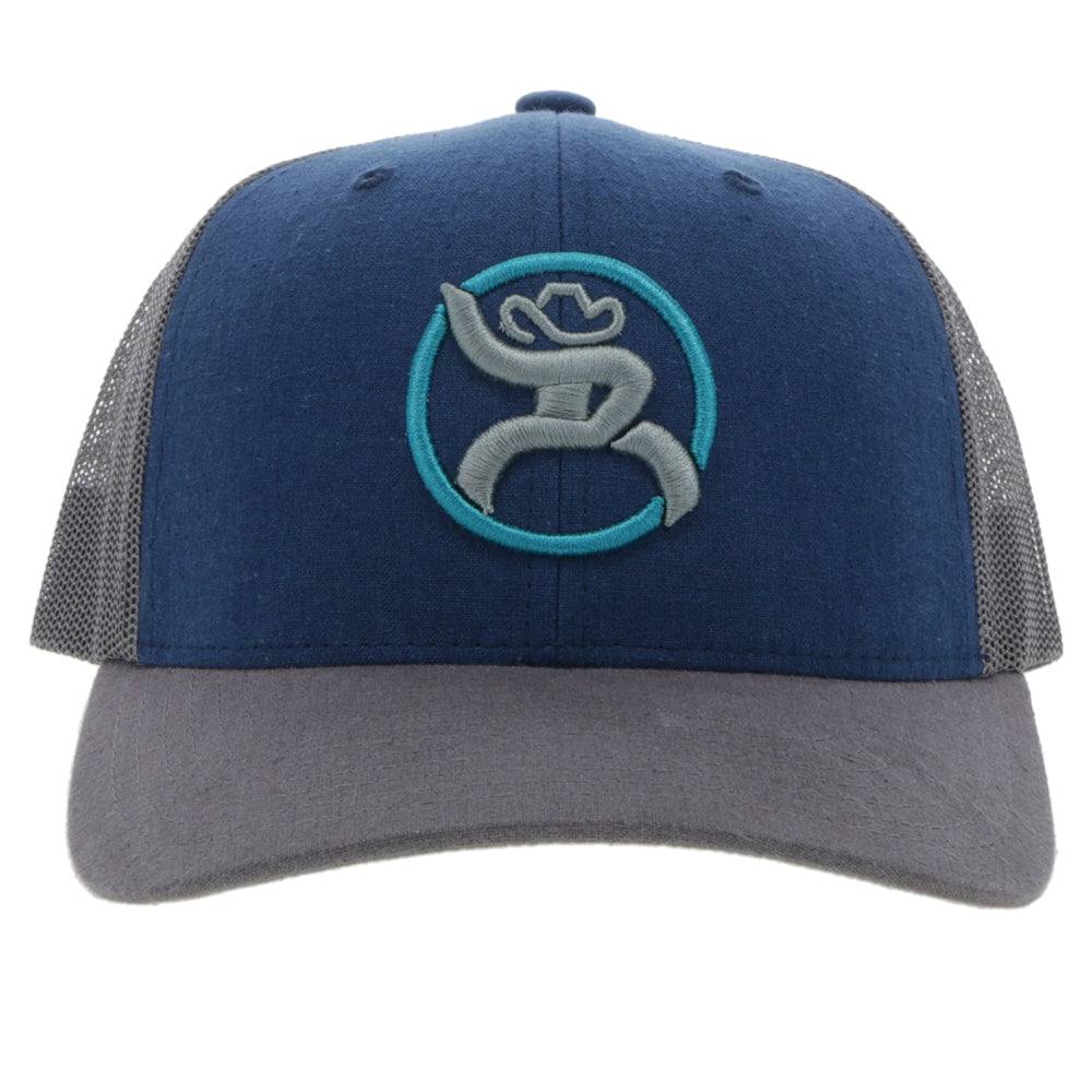 Gorra Hooey con correa para hombre, color azul/gris (4031T-BLGY)
