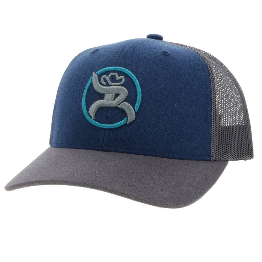 Gorra Hooey con correa para hombre, color azul/gris (4031T-BLGY)