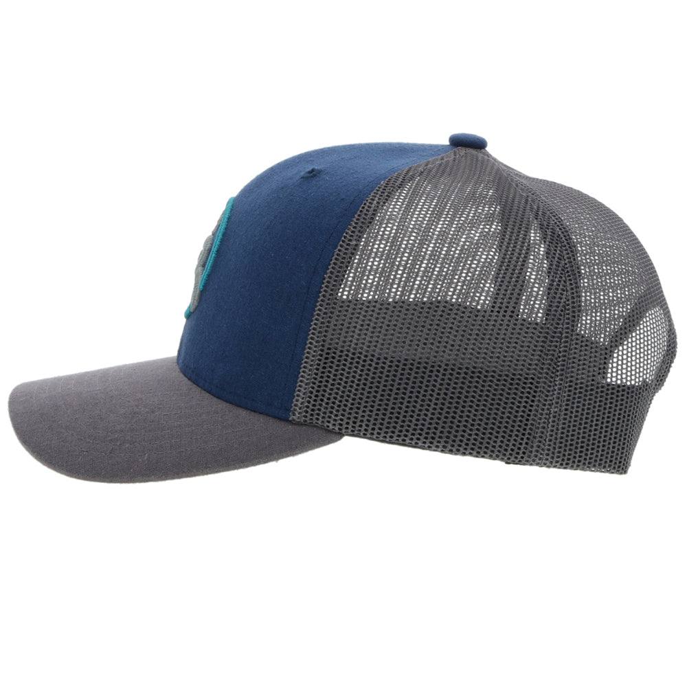Gorra Hooey con correa para hombre, color azul/gris (4031T-BLGY)