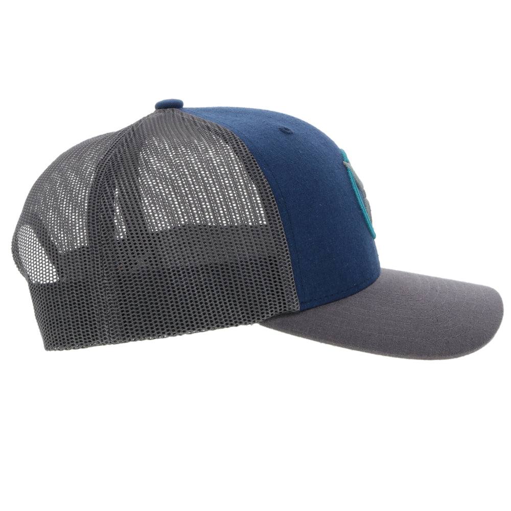 Gorra Hooey con correa para hombre, color azul/gris (4031T-BLGY)