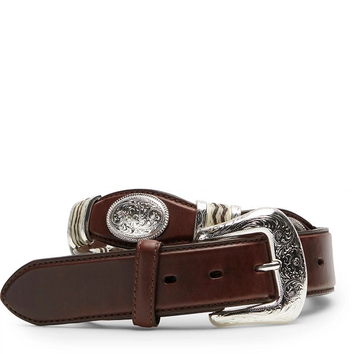 Tony Lama Men's Cutting Champ Belt (9117L / Brown)