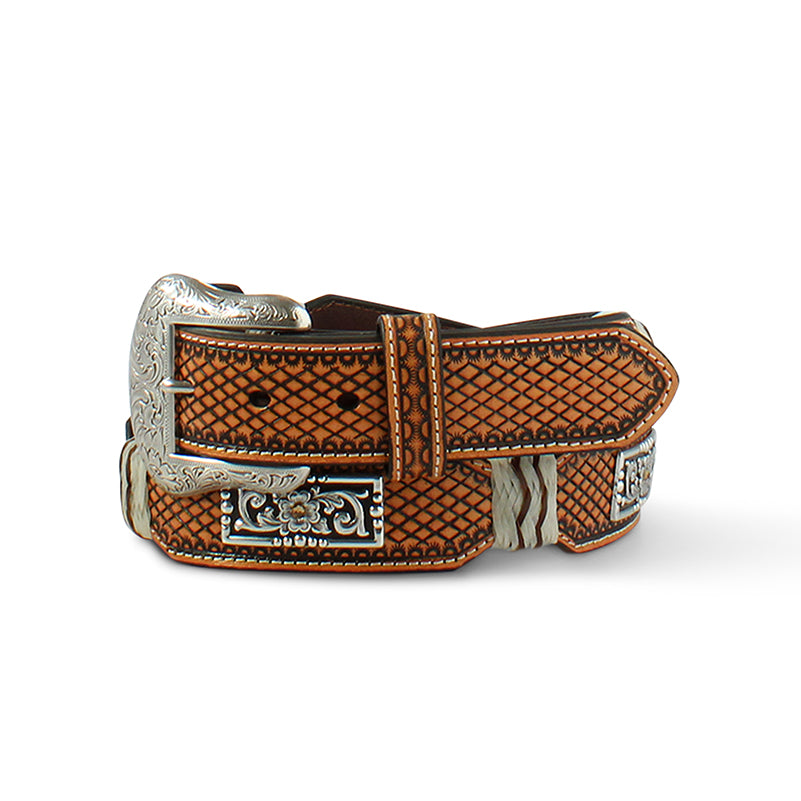 Cinturón Concho de cuero crudo para hombre de Ariat (A1040508)