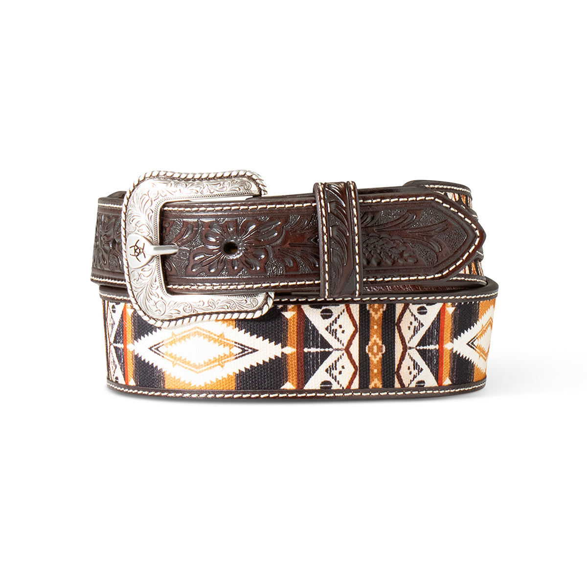 Ariat Men's Floral Fabric Inlay Belt (A1042047)