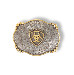 Hebilla de cinturón rectangular con diseño floral de Ariat (A37019)