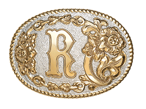 Crumrine "R" Initial Belt Buckle (C339R)