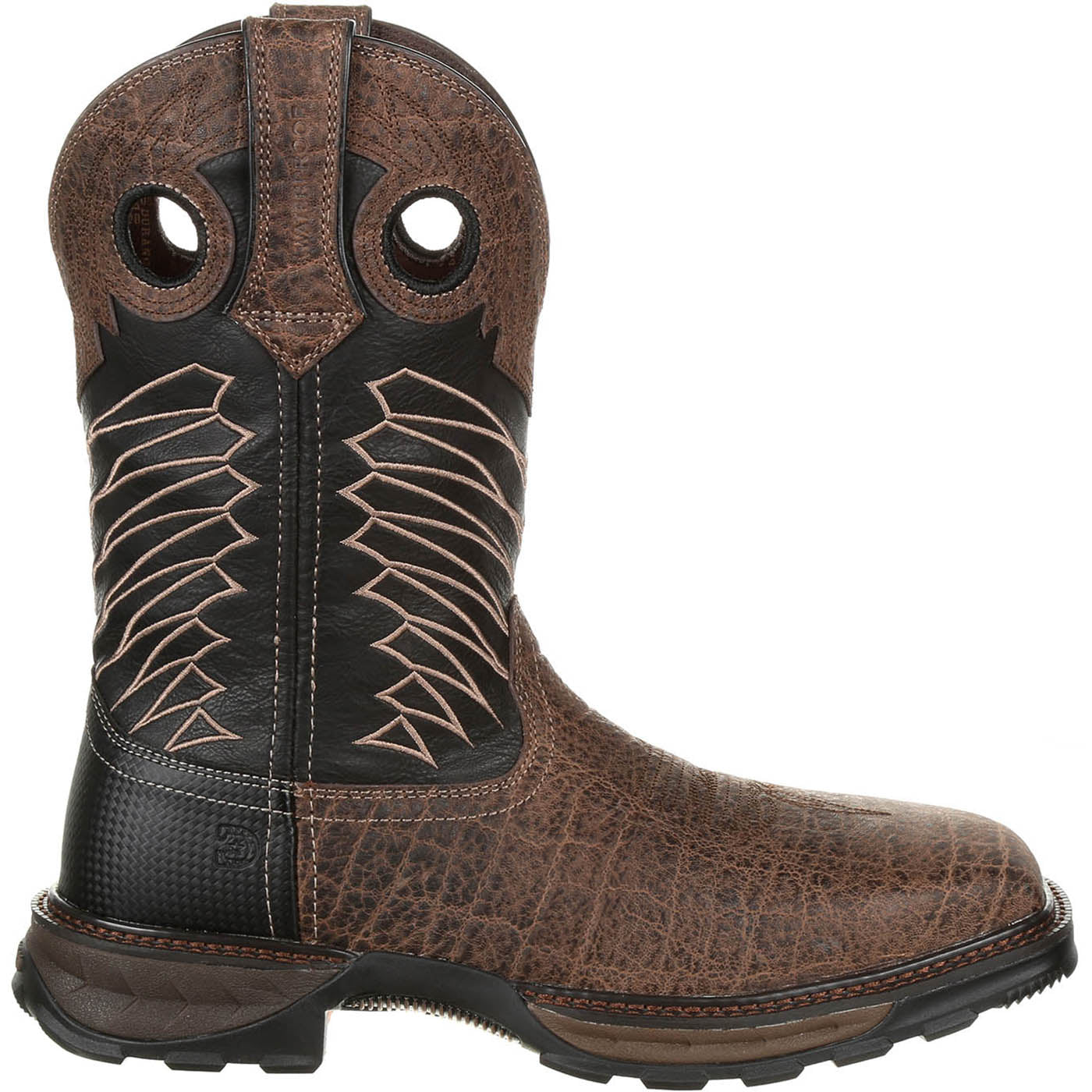Botas de trabajo vaqueras impermeables con punta de acero Maverick XP de Durango para hombre (DDB0176)