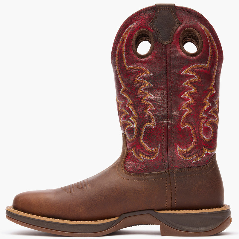 Botas vaqueras Rebel by Durango X-Pand para hombre, color marrón (DDB0516), antideslizantes y resistentes al aceite