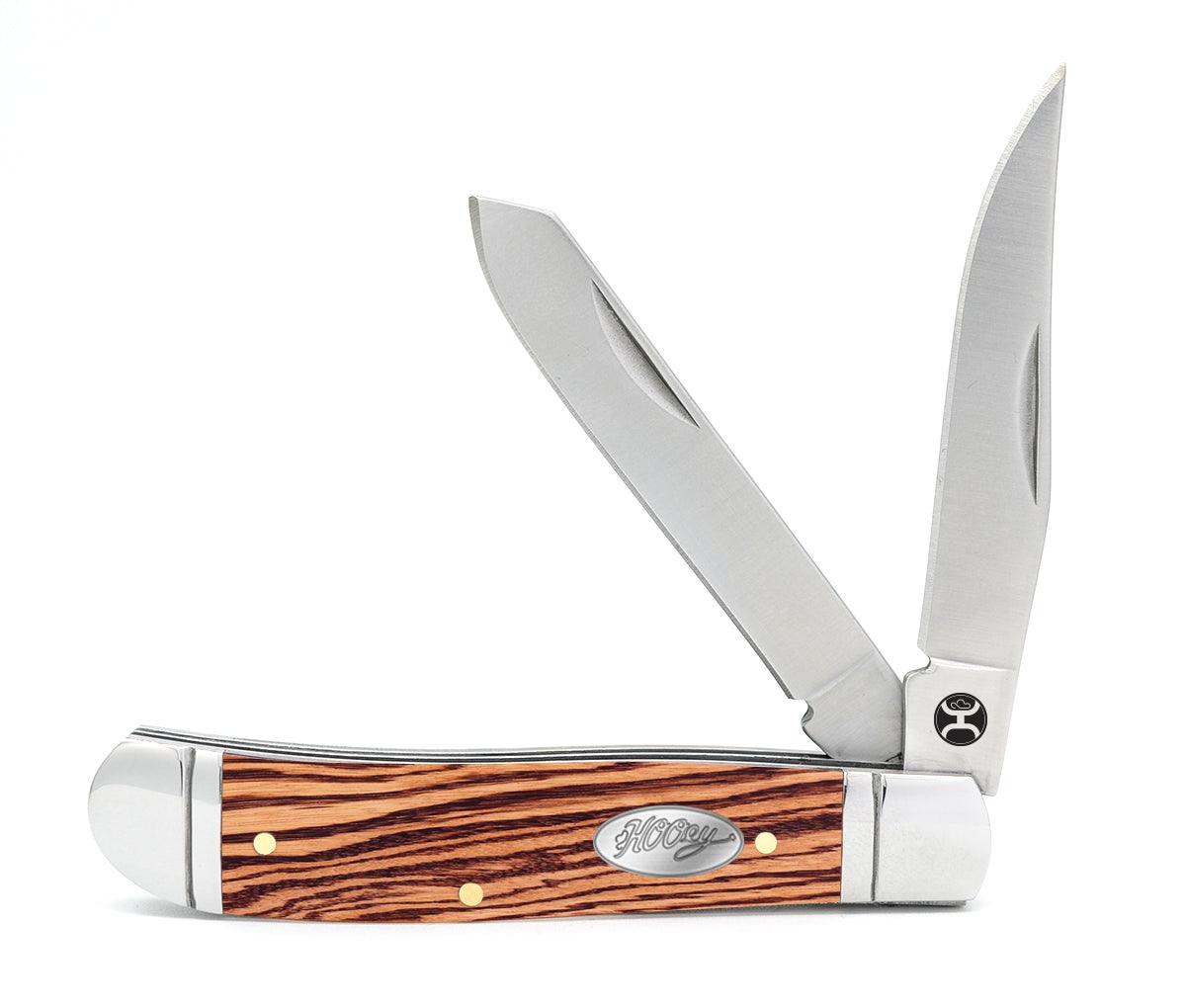 Cuchillo Hooey "Zebra Wood Trapper" (HK128)