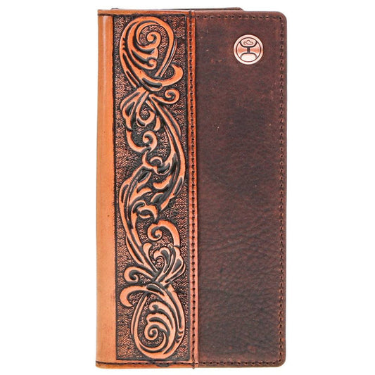 Hooey "Grayson" Rodeo Brown/Tan Wallet (HW018-BRTN)