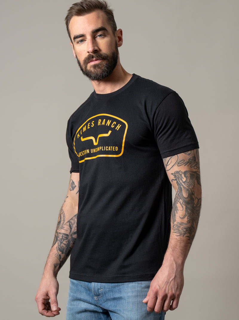 Kimes Ranch Camiseta de hombre Hunton (negra)