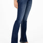 Miss Me Women's Floral Swirl Horseshoe Bootcut Jeans (M9183B-D1037 / Dark Wash)