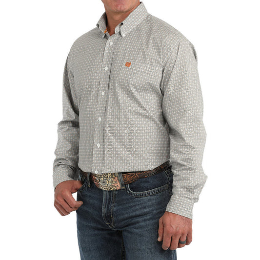 Camisa de manga larga Cinch para hombre (MTW1106133 WHT)