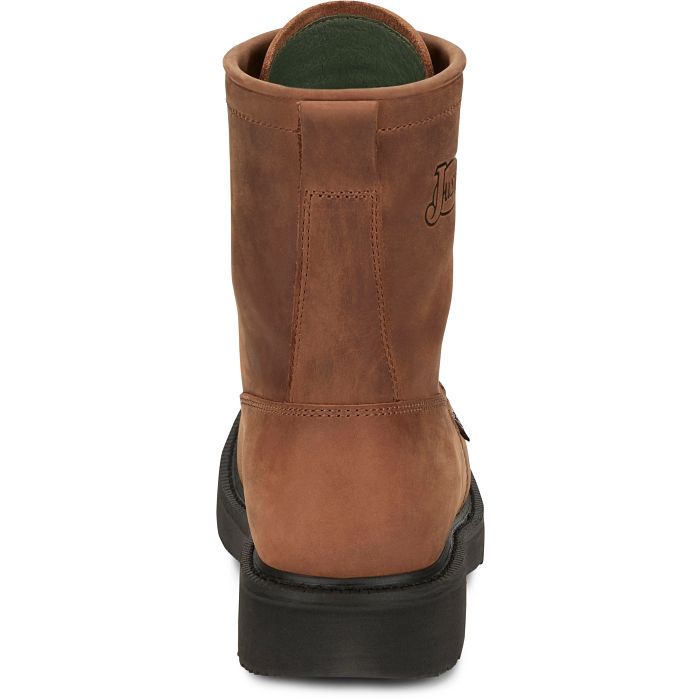 Justin Livestock 8" Work Boots (OW760 / Aged Brown)