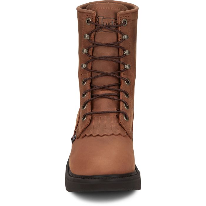 Justin Livestock 8" Work Boots (OW760 / Aged Brown)