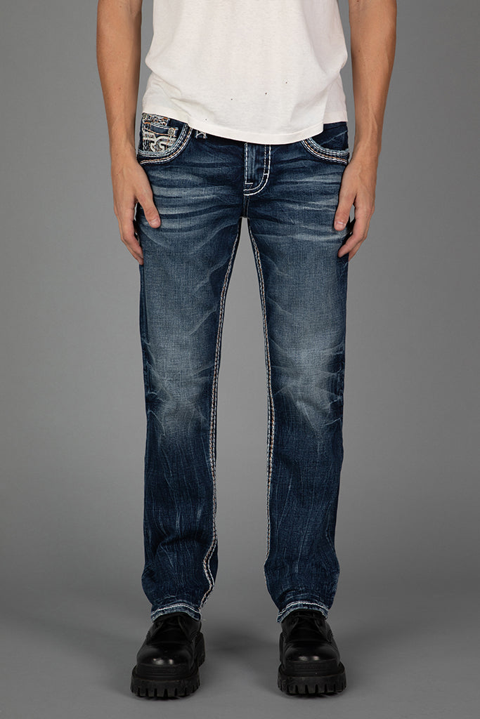 Rock Revival Men's Ronin J200 Straight Jeans (RP3932J200R)