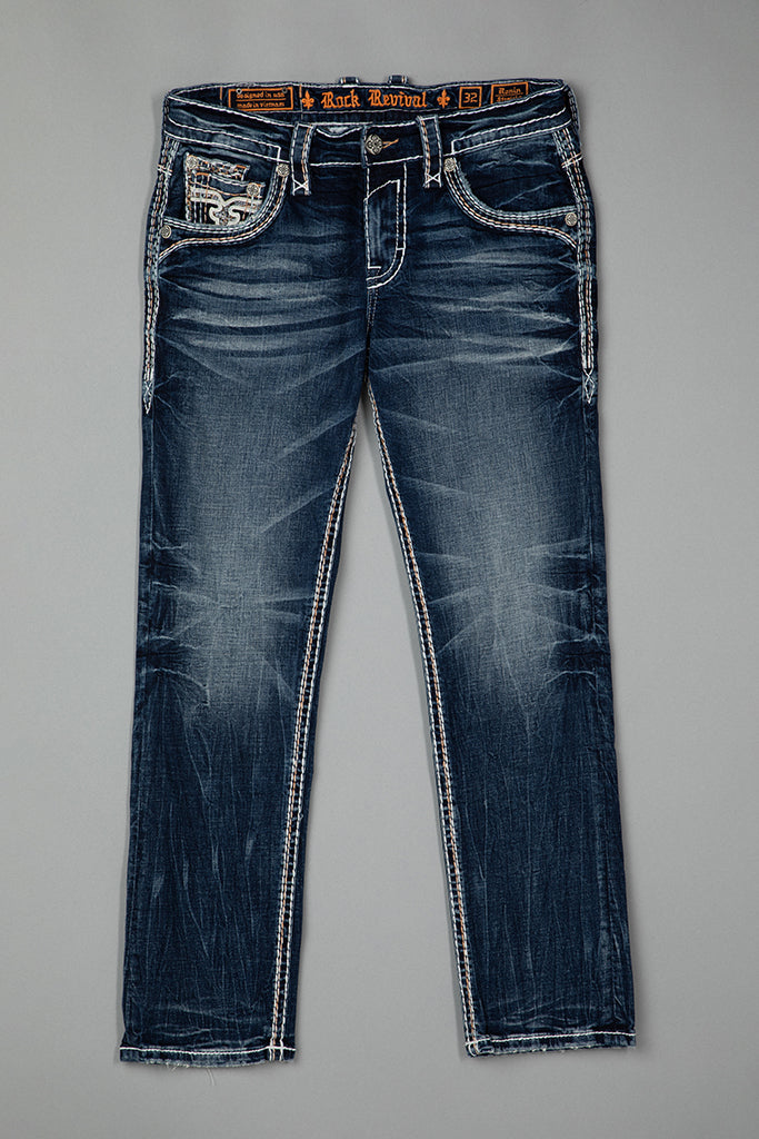 Rock Revival Men's Ronin J200 Straight Jeans (RP3932J200R)