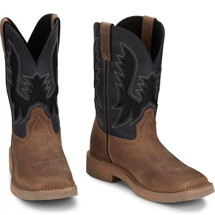 Justin Bolt 11" Work Boots (SE4114 / Peanut Tan)