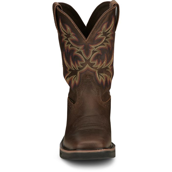 Justin Driller 11" Waterproof Boots (SE4689 / Coffee Brown)
