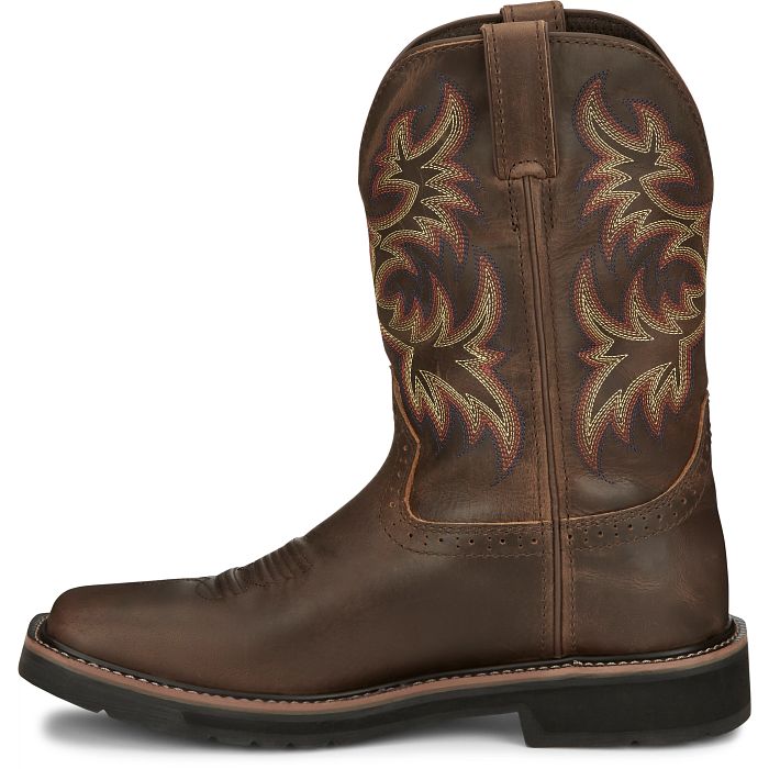 Justin Driller 11" Waterproof Boots (SE4689 / Coffee Brown)