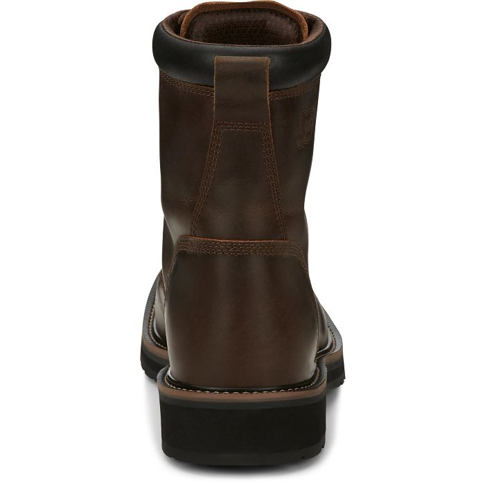 Justin Pulley 8" Work Boots (SE681 / Aged Bark)